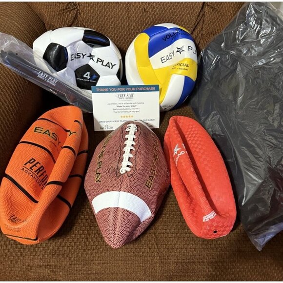 Easy Play Brand‎ Bag Of Balls Soccer, Kickball, Football, Volleyball, Kickball - Picture 2 of 2